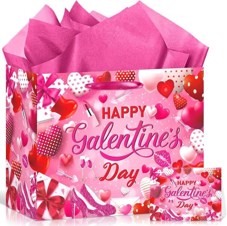 Galentine Gift Bag Set - Celebrate Friendship in Style! 