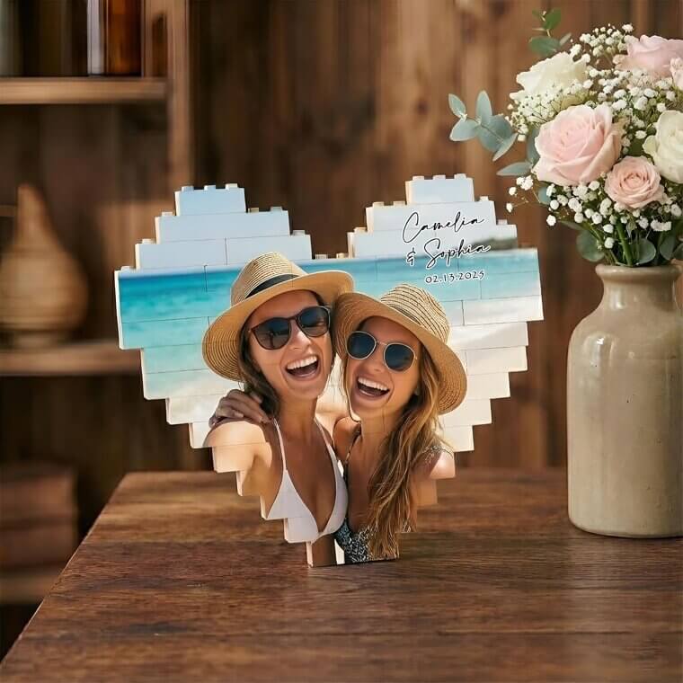 Besties Photo Block Puzzle - Perfect Gift for Friends! 