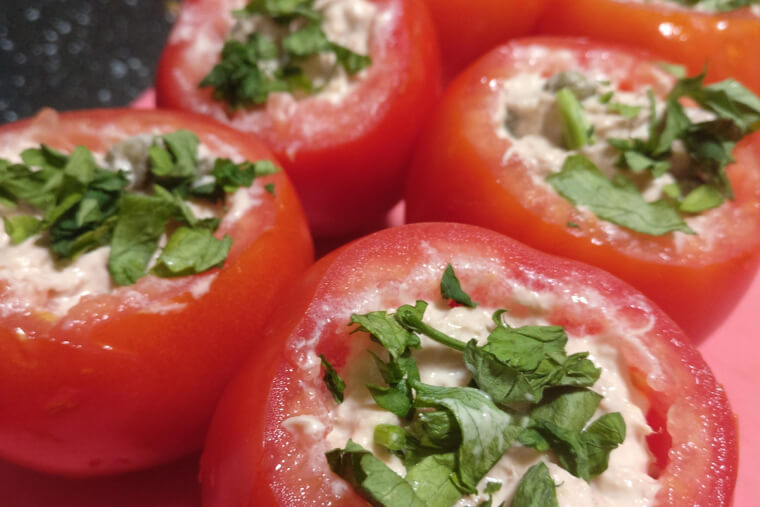 Tuna Stuffed Tomatoes