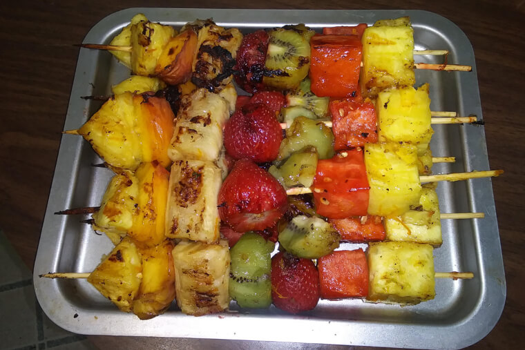 Spam and Pineapple Skewers
