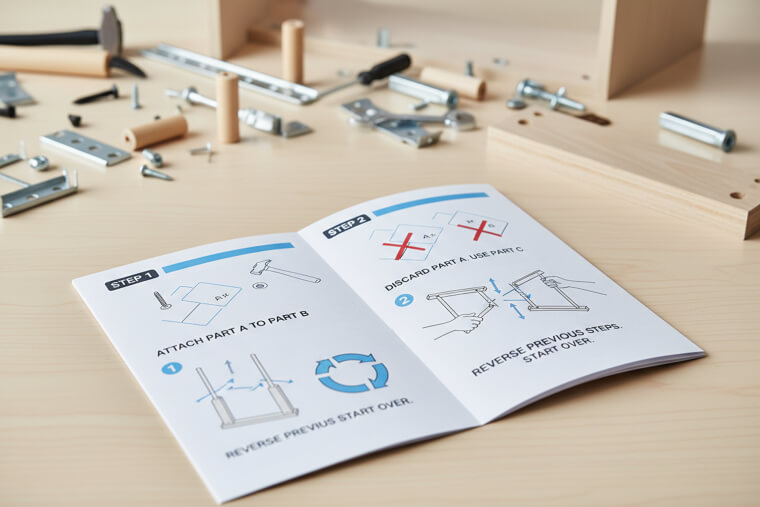 Assembly Instructions That Assembled Themselves Into Chaos