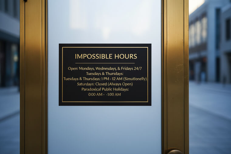 The Store Hours That Defy Time and Space