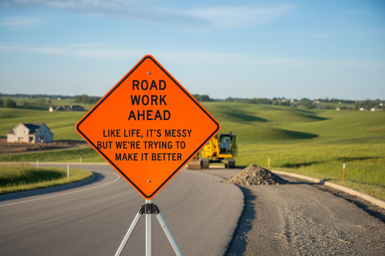 Construction Signs That Became Philosophical