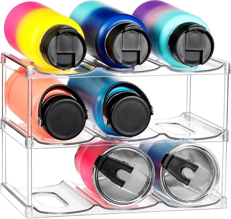 Stackable Bottle Organizer - Maximize Space & Declutter Your Home 