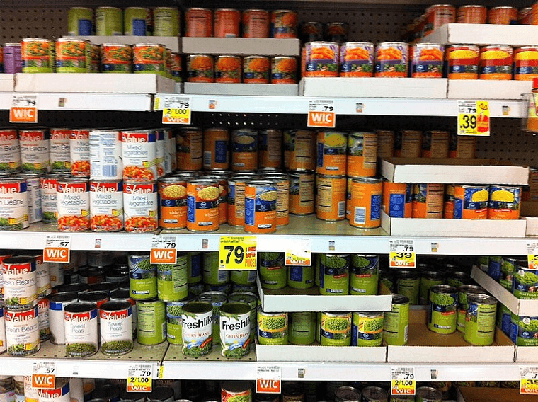 Canned Vegetables With Added Salt