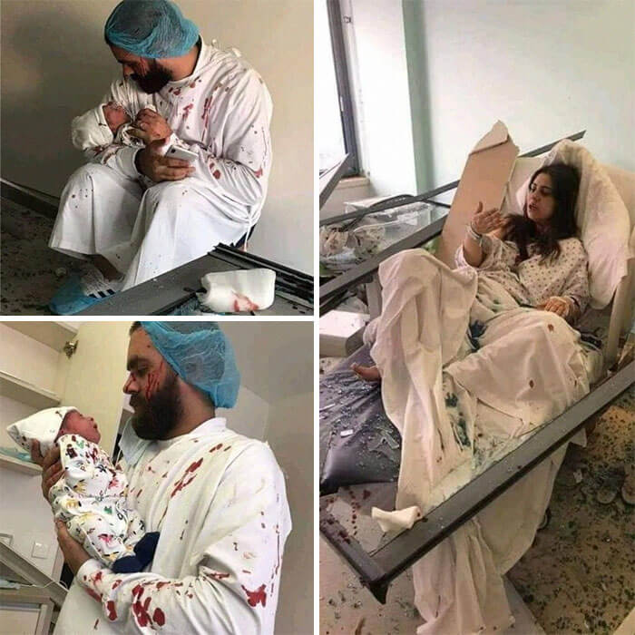 Woman Delivered Her Baby Moments After Beirut Explosion
