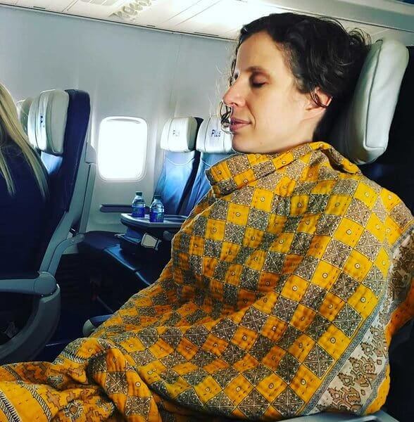 Traga seu próprio cobertor limpo a bordo do avião