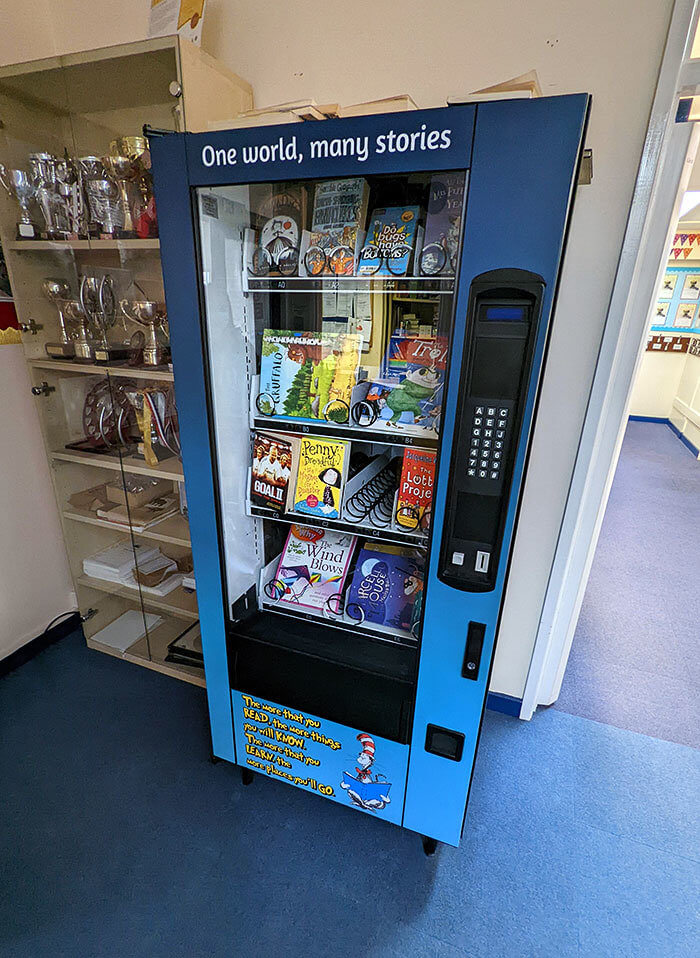 This School Rewards Students With Tokens for the Book Vending Machine