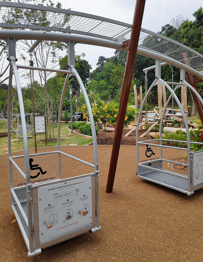 This Park Has a Swing Designed Specifically for Wheelchair Users