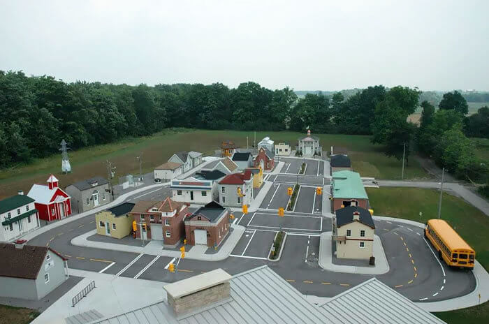 A Mock City Just Outside of the City to Teach Kids About Traffic