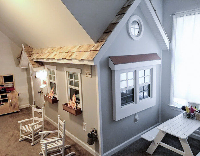 This Indoor Playhouse Comes Complete With a Functioning Kitchen