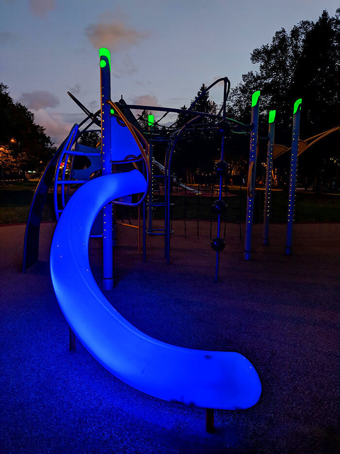 This Play Park Has an LED Slide to Make the Darkness Less Scary