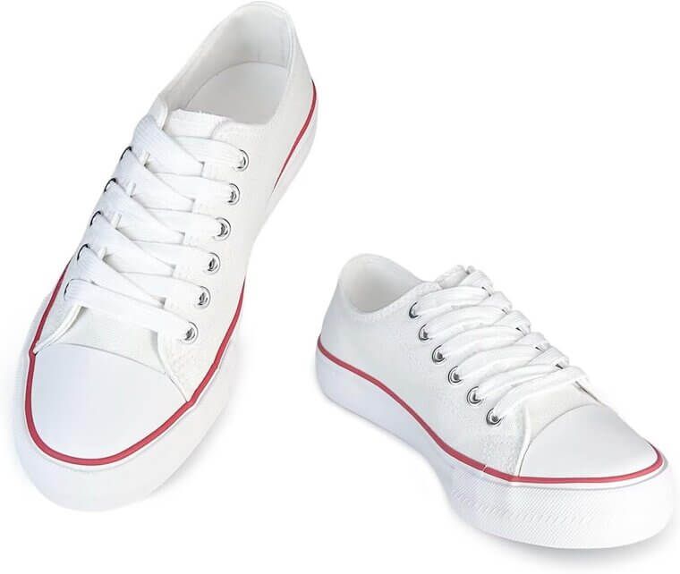 Canvas Sneakers - Stylish Low Top Women's Shoes for Everyday Fun - 10% Off!