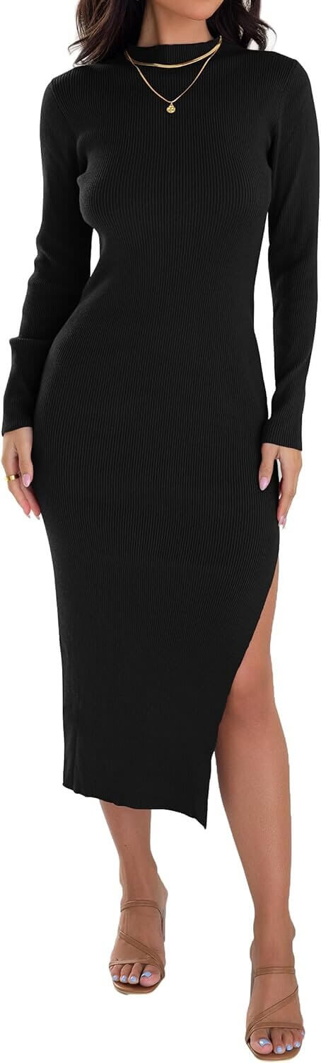 ZESICA Knit Dress - Elegant Fall Fashion Essential - 22% Off!