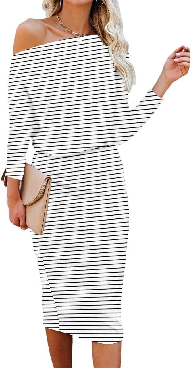 Ezbelle Off Shoulder Dress - Sexy, Stylish, and Comfy! 