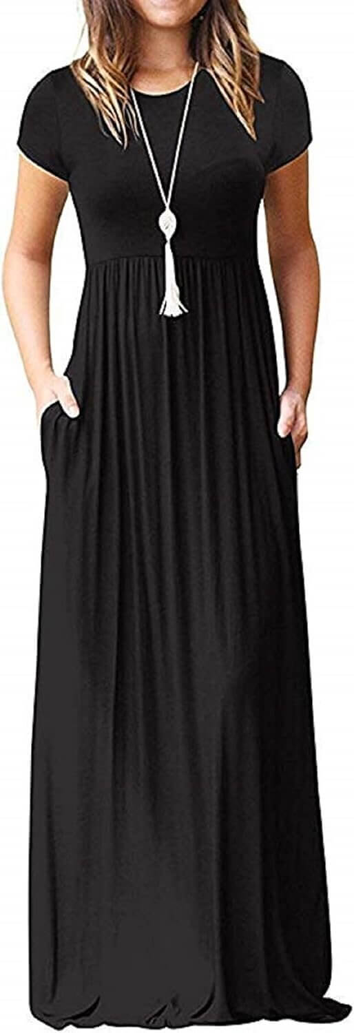 AUSELILY Women's Maxi Dress - Effortless Style and Comfort - Don’t Miss the 29% Discount!