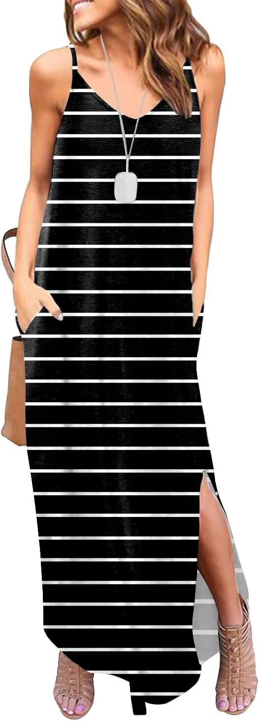 HUSKARY Summer Maxi Dress - Perfect Beach Cover Up! 