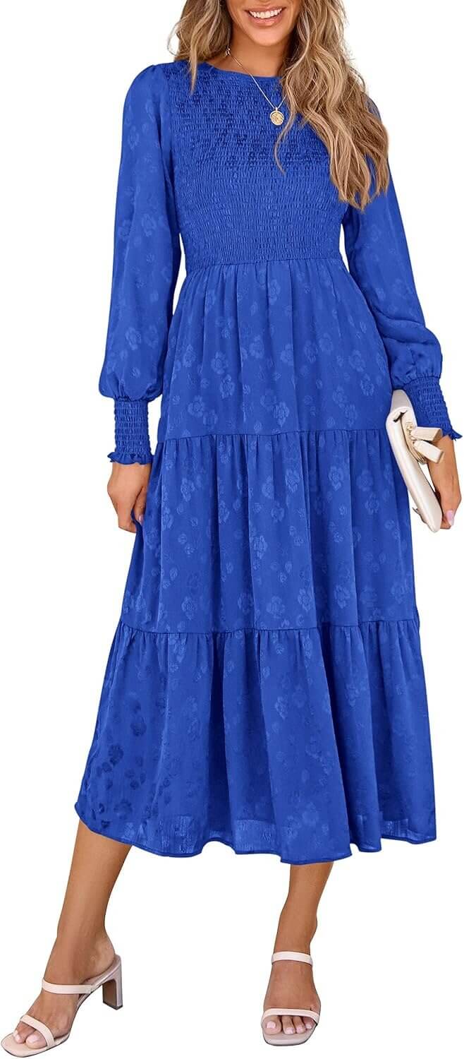 PRETTYGARDEN Midi Dress - Elegant, Flowy, and Perfect for Any Occasion 