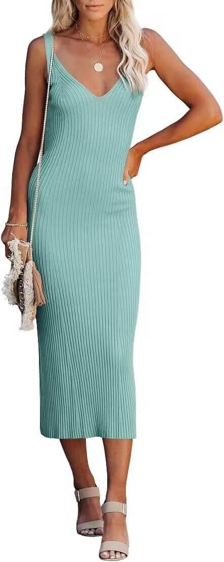 Lacozy Bodycon Midi Dress - Perfect for Every Occasion! 