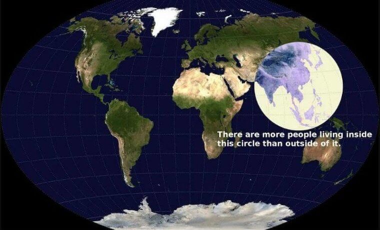 The Majority Of The Globe's Population