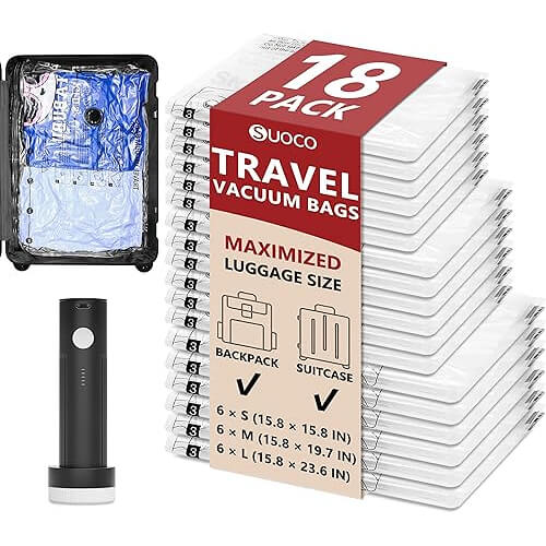 Complete Vacuum Compression System that Transforms Your Packing. Now 8% Off!