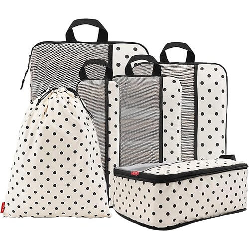 Stylish Compression Packing Cubes that Organize and Maximize Space.