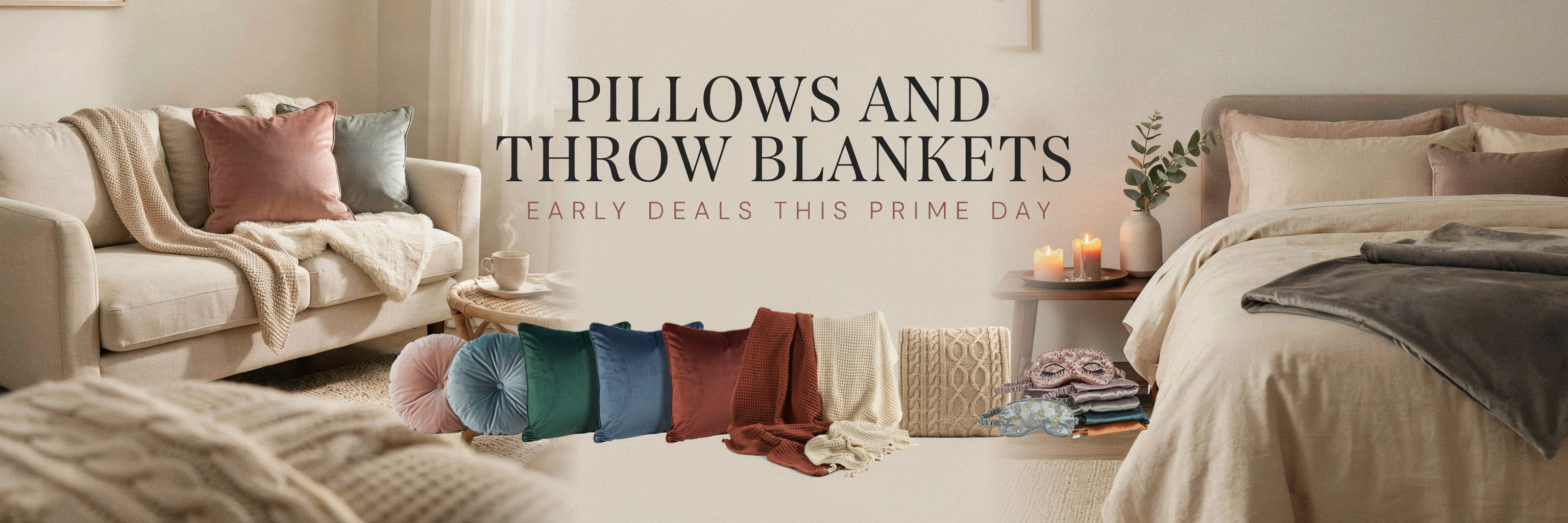 The Pillow And Throw Blankets That Ends Your Sleepless Nights - Early Deals This PRIME DAY