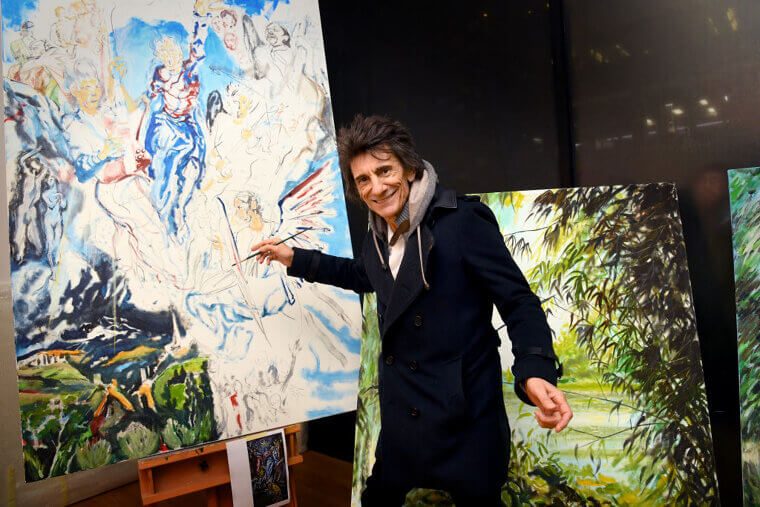 Ronnie Wood and His Respected Painting Career