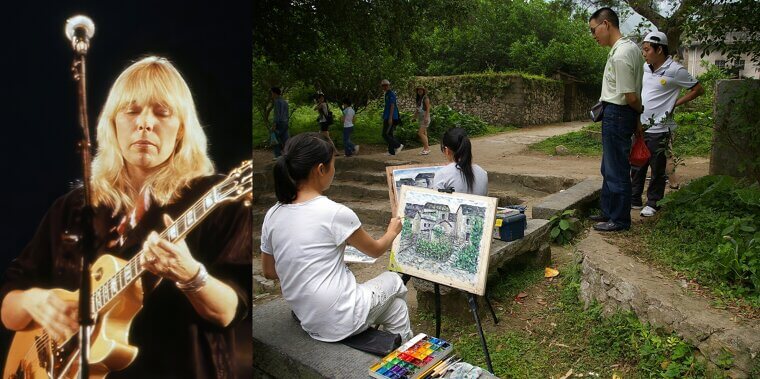 Joni Mitchell and Her Deep Love of Painting