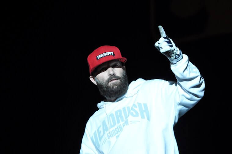 Fred Durst Trimming Grass As A Professional Lawn Mower