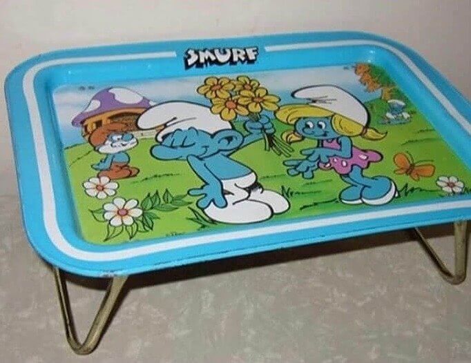 The Infamous Smurf TV Dinner Trays