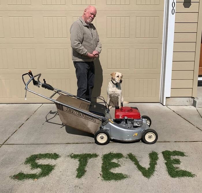 How Bored Are You On A Scale Of One To Spelling Your Name In Grass Trimmings?