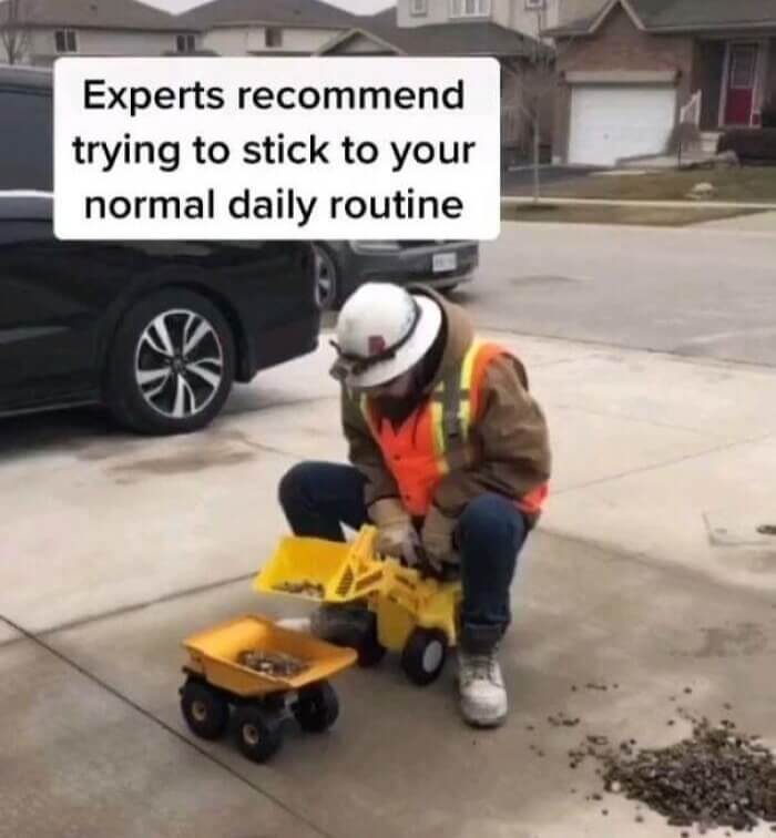 Trying To Stick To Daily Routines
