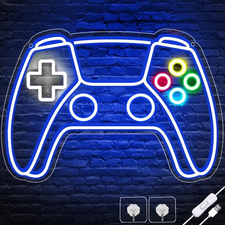 Gamepad Neon Sign - Light Up Your Gaming Space! - Now 17% Off!