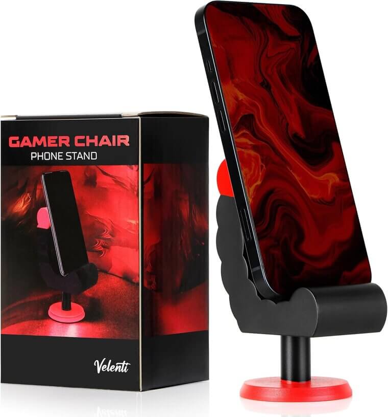 VELENTI Gamer Chair Stand - Fun Phone Holder for Gamers