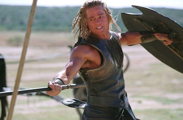 Brad Pitt Tore His Achilles While Playing A Character Named Achilles