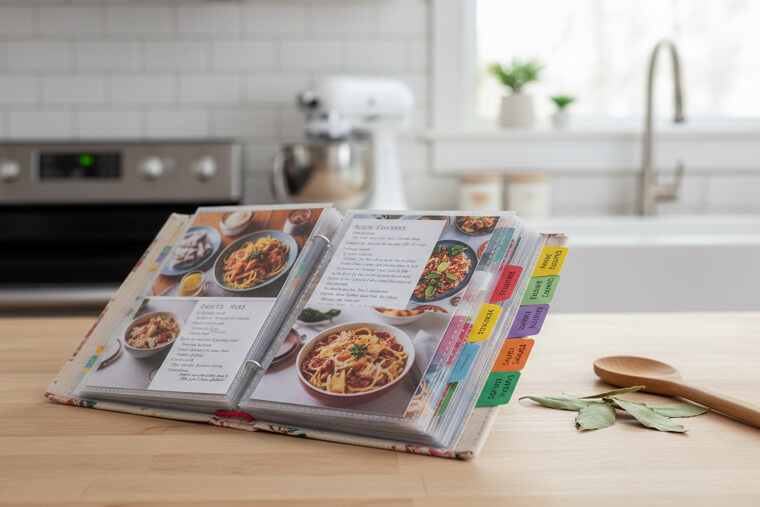 Turn a Photo Album into a Recipe Binder