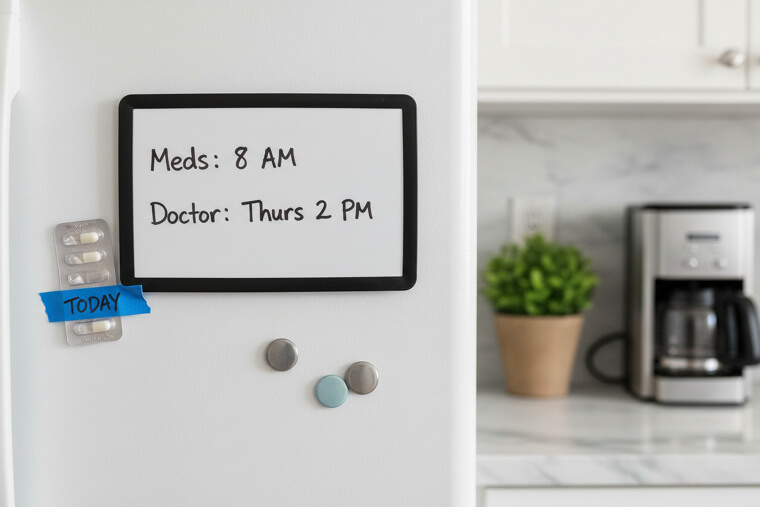 Fridge Reminder for Meds and Appointments