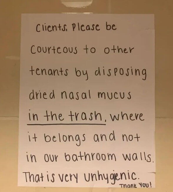 You Know It's A Problem When There's A Sign