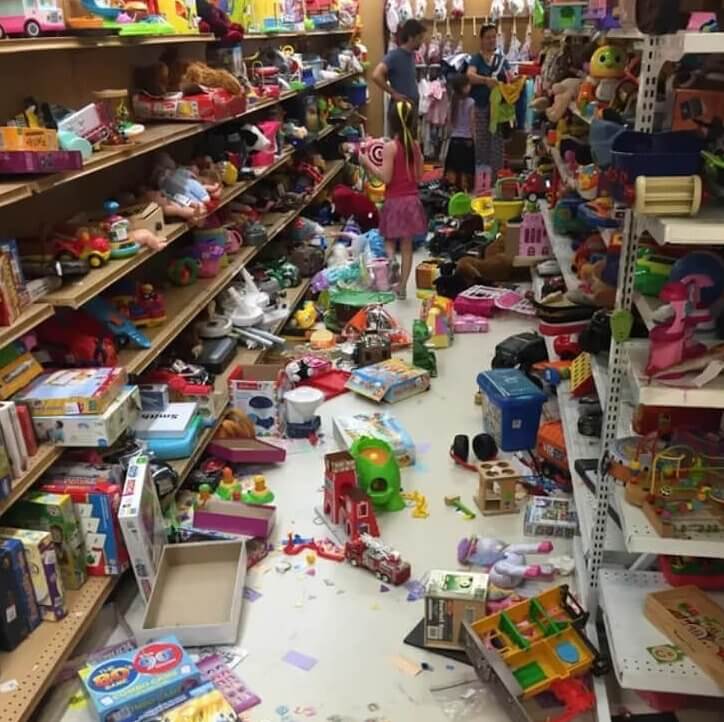 Someone Let Their Kids Totally Trash the Thrift Store