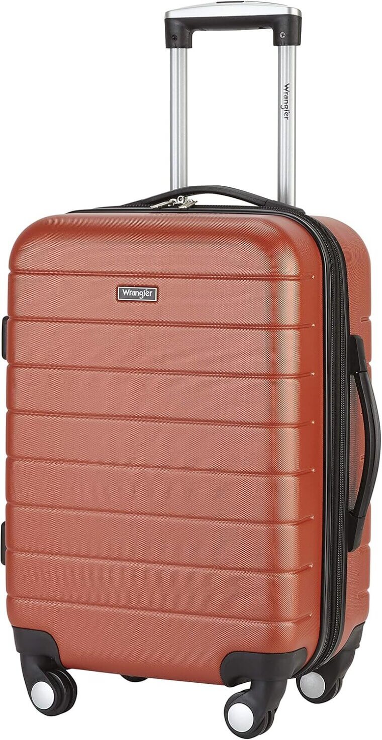 Wrangler Carry-On Luggage with USB Port & Cup Holder - - 20% Off!