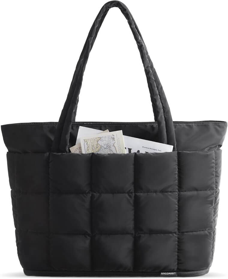 BAGSMART Tote Bag - Versatile Quilted Carry On for Women - Enjoy 30% Off!