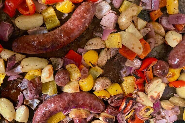 Sausage and Veggies Sheet Pan Dinner
