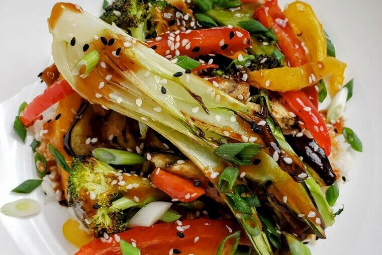 Vegetable Stir-Fry With Rice
