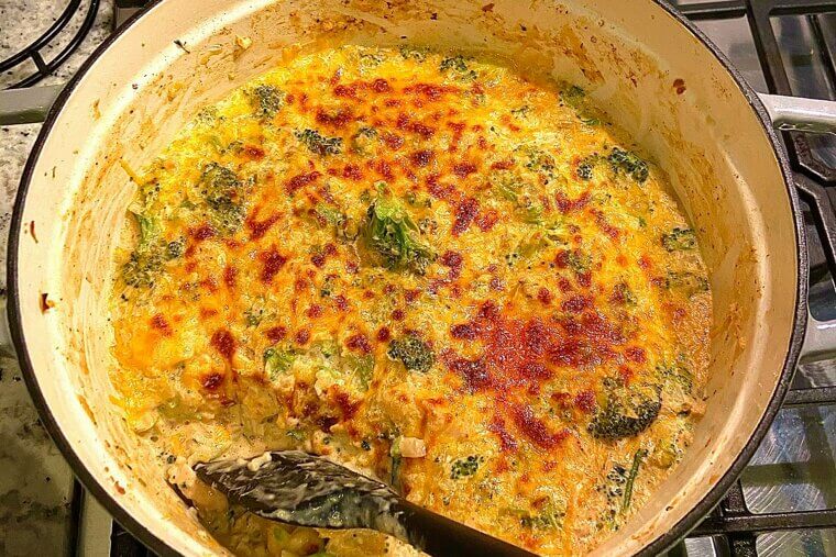 Loaded Broccoli Cauliflower Casserole