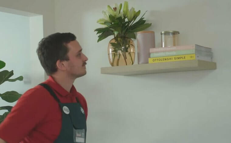 Overloaded Floating Shelves