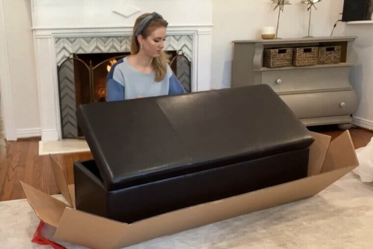 Storage Ottomans Used as Junk Catch-Alls