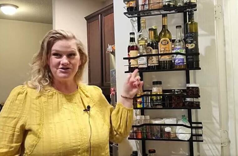 Tiered Spice Racks That Block Cabinet Doors