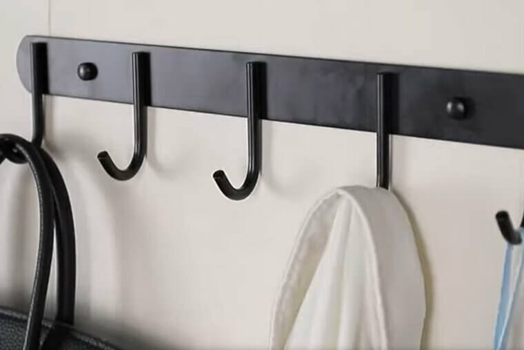 Wall-Mounted Hooks in High-Traffic Areas