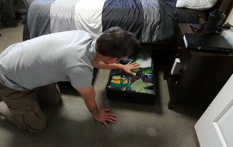 Under-Bed Bins That Are Hard to Access